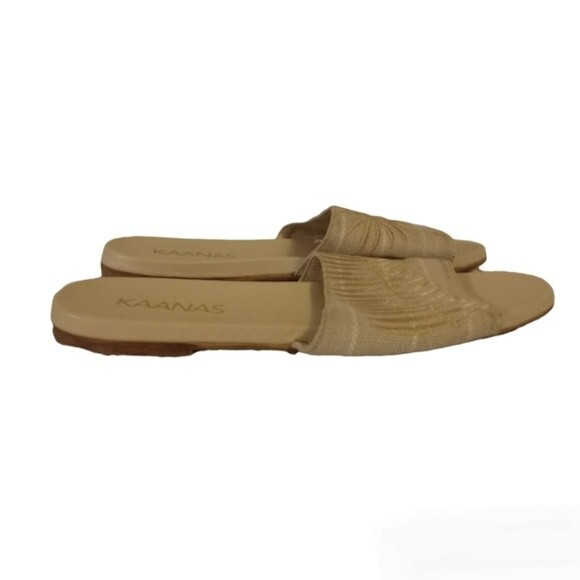 Kaanas Coastal Grandma Leather Neutral Sandals - Picture 9 of 9